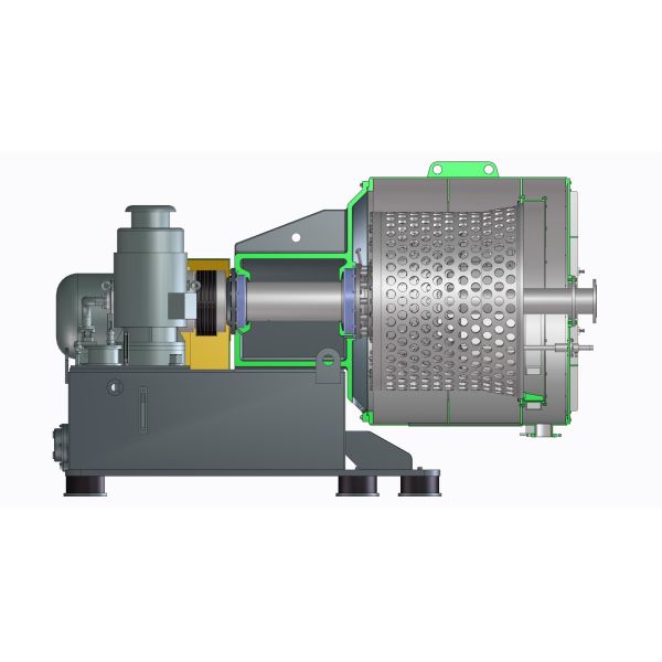 Two Stage Pusher Centrifuge Screen Hr 500 In Chemical Industry For Salt