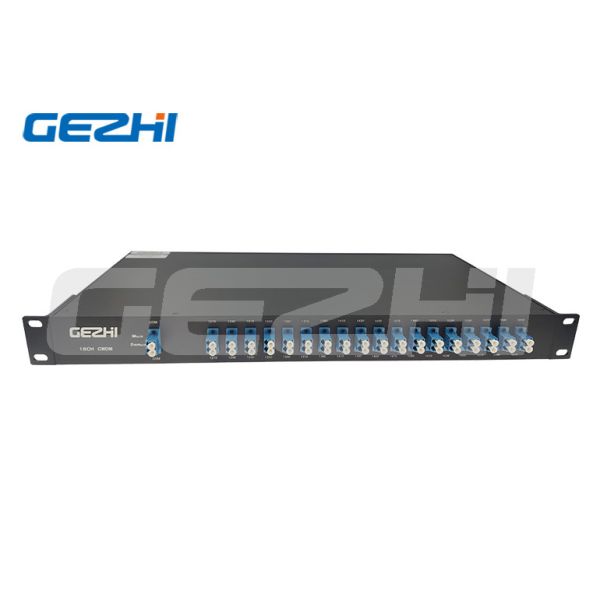 18 Channel CWDM fiber optics multiplexers duplex fiber in 19" 1U Rackmount