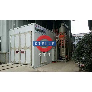 Media Sandblasting Room / Larger Sandblasting Booth with Dust Remover Lighting