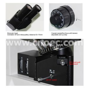 BF / DF DIC Metallurgical Optical Microscope Binocular 12V50W Halogen Lamp A13