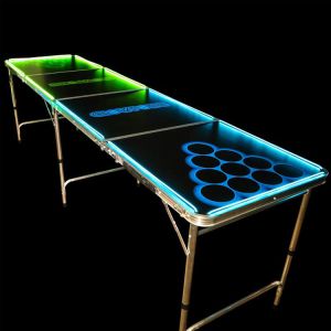 Folding Portable Beer Pong Table for Outdoor Garden Bar Bistro Cafe Patio Party