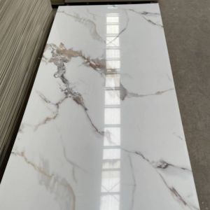 Marble Bamboo Charcoal Board Veneer with 8mm Thickness and Bamboo Fiber PVC Raw