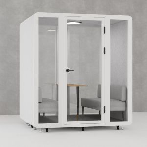 Ventilation and Air Vent White or Black Soundproof Meeting Booth for Office