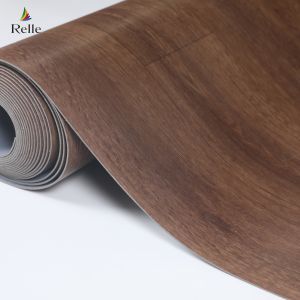 Oak Wood Look Vinyl Flooring Roll 1.8m-2m Width Heterogeneous Sheet Flooring