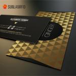 Free sample gold plated my metal laser cut hologram vip business cards