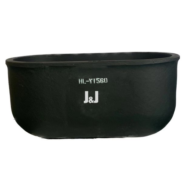 Customizability Oval Type Crucible Metal Melting Silicon Graphite Carbide