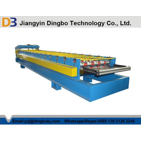 Quality High Grade Metal Cold Rolled Glazed Steel Tile Forming Machine With Custom Galvanized Step Tile Roll Forming Machine for sale