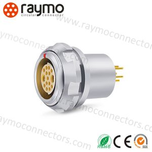 Mounted Panel Receptacle PCB Circular Connector