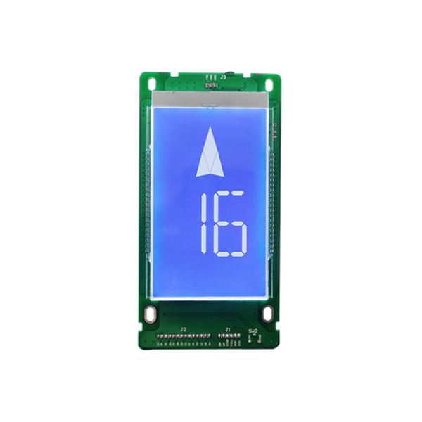 Vertical Square 7 Segment LCD Display Lift Floor Indicator Matrix Code Binary
