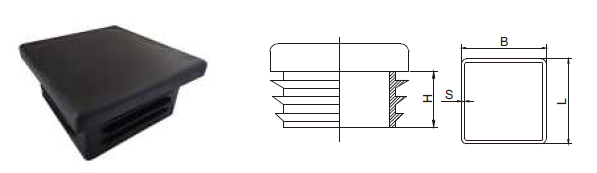 4x4" 2 In. X 2 In. Black Plastic Square Post Cap 4" 2" Aluminum Fence Post Caps
