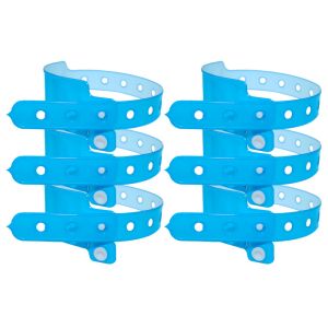 Secure Access Vinyl Event Wristbands Custom With Heat Transfer Printing