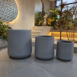 Customed Fiber Clay Planter For Gardening Needs And Affordable