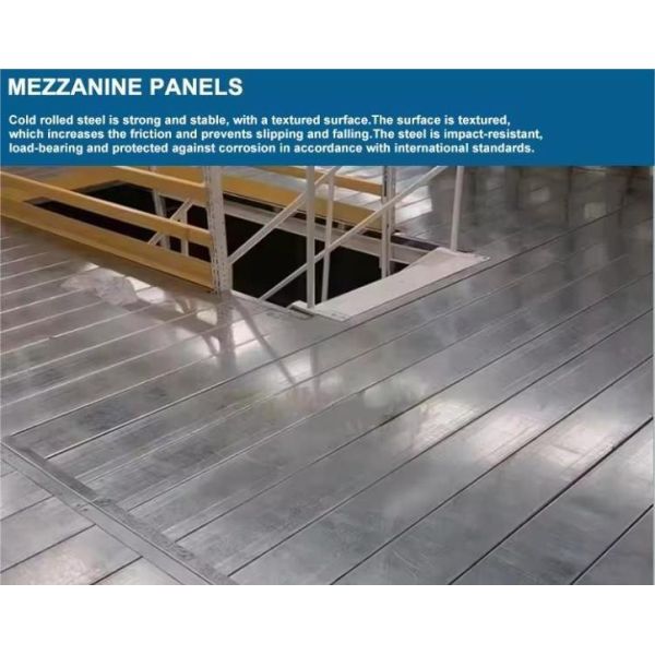 Space Saving Multi Level Mezzanine Flooring Racking For Cold Room Customized