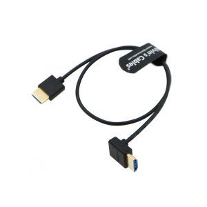 8K 2.1 HDMI Cable High Speed For Atomos Ninja V Monitor Straight To Down Angle
