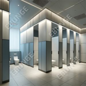 Scratch Resistant Laminate Bathroom Vanity Partitions with Full Privacy