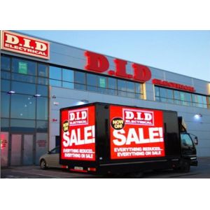 HD advertisement P8 SMD LED Screen Outdoor 160×160 module 7000cd / sqm p8