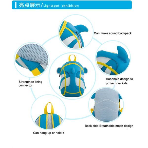 Clown Fish Cute Toddler Backpacks For Outdoor 10-20L Capacity