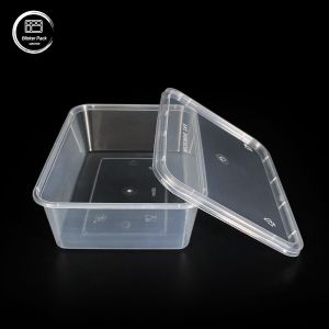 Rectangular PP Disposable Plastic Food Containers Versatile Sizes from 500ml to