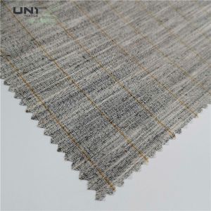 Plain Twill Plain Single / Double Sided Hair Interlining Fusing Knitted