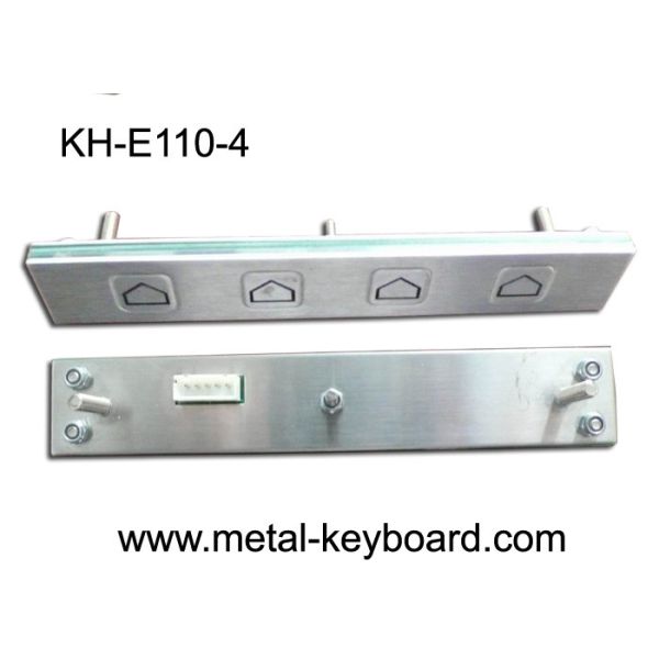 Quality IP65 Rated Metal Kiosk Function Customizable Keypad with 4 short - travel keys for sale