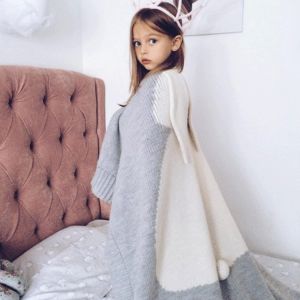 Wholesale Customized Washable Soft Newborn Blanket 30x40in Sofa Knitted Cotton Blankets from china suppliers