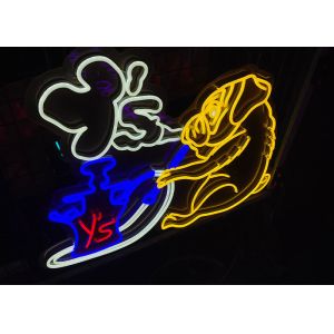 Snoopy dog Custom Made Neon Signs Handmade neon lighing tube board