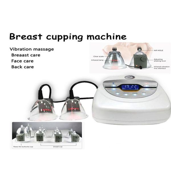 2 Roller Breast Enhance Butt Vacuum Therapy Machine Cellulite Burning
