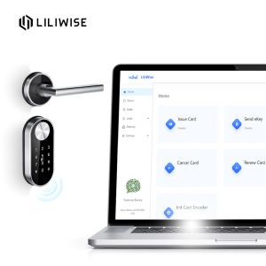 European Standard Hotel Door Locks Zinc Alloy MF1 Card WiFi Door Locks