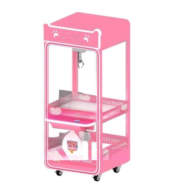 Dreamland good price for the pink color coin operated claw toys game machine for
