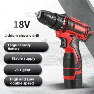 35Nm Torque Self Locking Chuck Lithium Battery Electric Drill Tool With LED