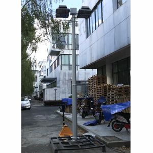 8m Pneumatic Telescopic Mast Light Tower for Fire Tender Illumination-4x200W LED