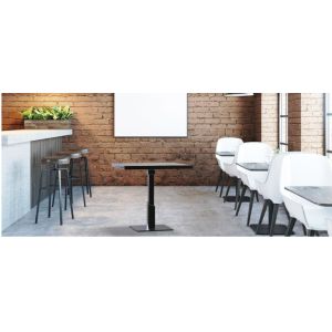 Professional Square Dining Table Legs Sandy Texture Metal Table base Custom Made