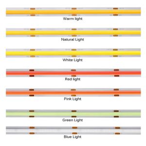 High CRI RGB RGBW COB LED Strip Lights 768 Leds/M 5m 10m 50m Roll 12V 24V