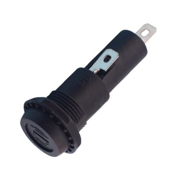 H3-44 6x30 Fuse Block 4.8mm Faston Terminal Panel Fuse Holders 15A 6x32 Bayonet