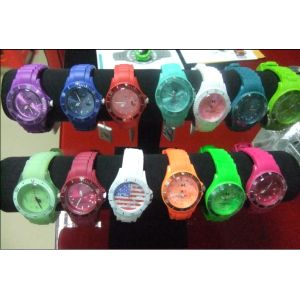 Silicone watch, silicone material, fashion design, japanese movement, 3atm water