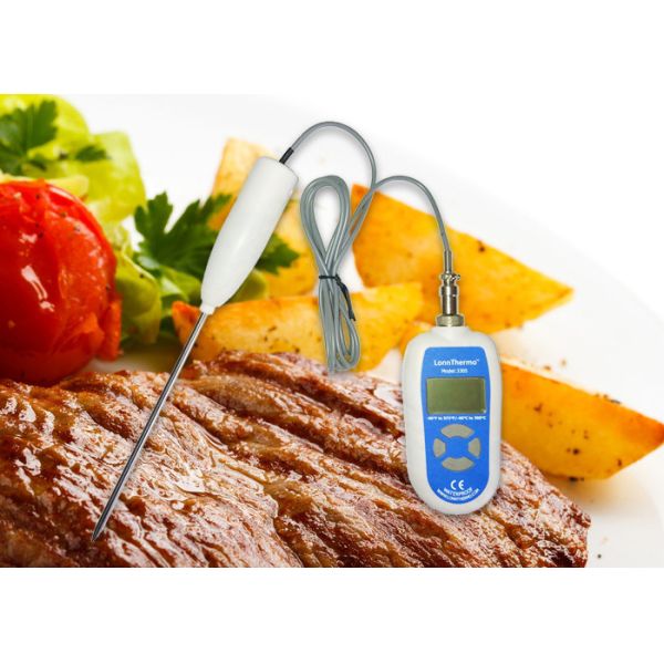 Quality Lab Digital Food Thermometer High / Low Temperature Alarm With Stainless Steel Probe for sale