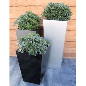 Modern Fiberglass Flower Pots Real or Artificial Tree Planters Customizable