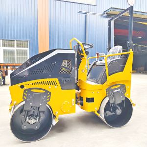 New 3000kg 3 Ton Diesel Engine Mini Compactor Road Roller Double Drums Roller