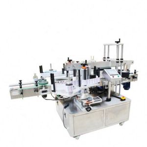 Flat Square Bottle Sticker Labelling Machine Automatic For Front And Back Double