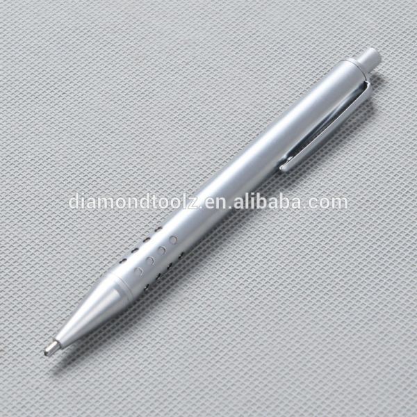 Cast Iron Body Diamond Point Scribe Pen With The Engravable Signature Mat