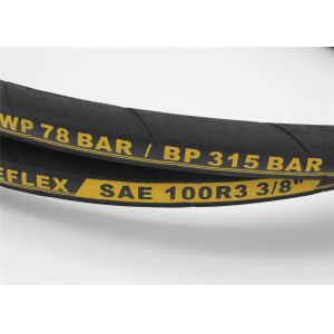 Wholesale Double Fibre Braided High Hydraulic Pressure Hose J517 SAE 100R3 Neoprene Cover from china suppliers