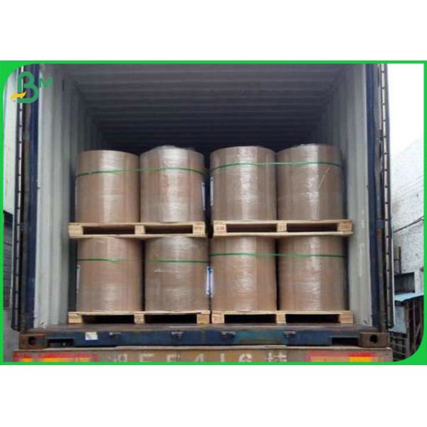 Food Brown Kraft Paper Safeness 50g 60g Uncoated Food Brown Kraft Paper For Disposable Fast Food Bag