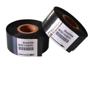 Wholesale Black red black gold silver color hot stamp foil 30 mm date coding thermal ribbon stamping for batch printing from china suppliers