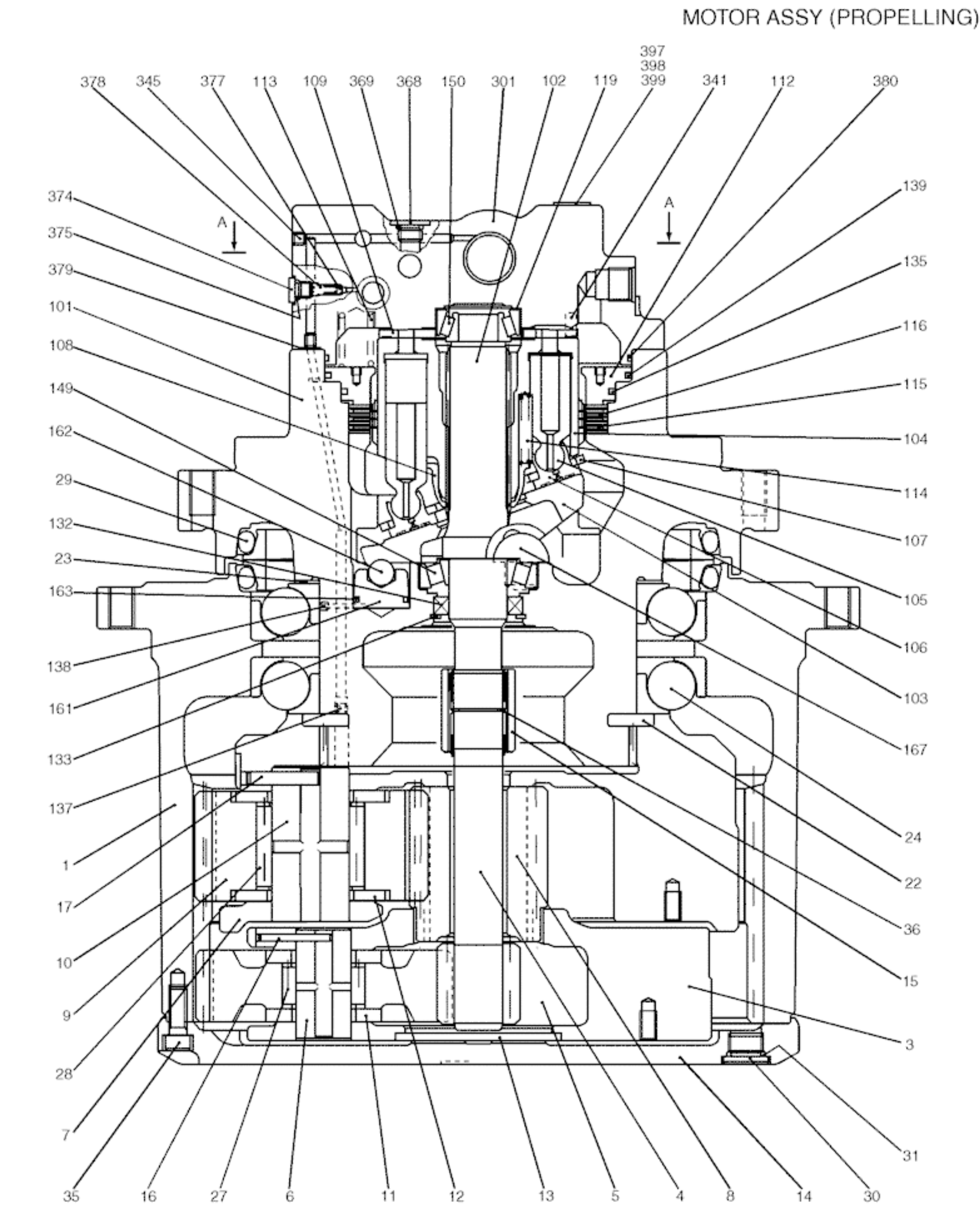 SK260-8 Excavator Final Drive Holland E215B E235B LQ15V00020F1