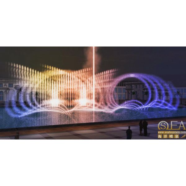 Multicolored shining manufacturer multimedia fountain Chinese experienced factory