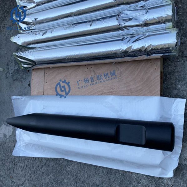 Excavator MSB700 MSB600 Hydraulic Breaker Tool Moil Wedge Point Chisel Rock Hammer Universal Flat Type Chisel for Hammer Parts