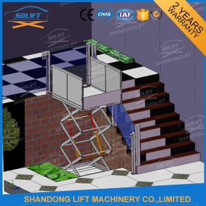 Hydraulic Home Wheelchair Platform Lift For Disabled People 1.2m * 1m Table Size