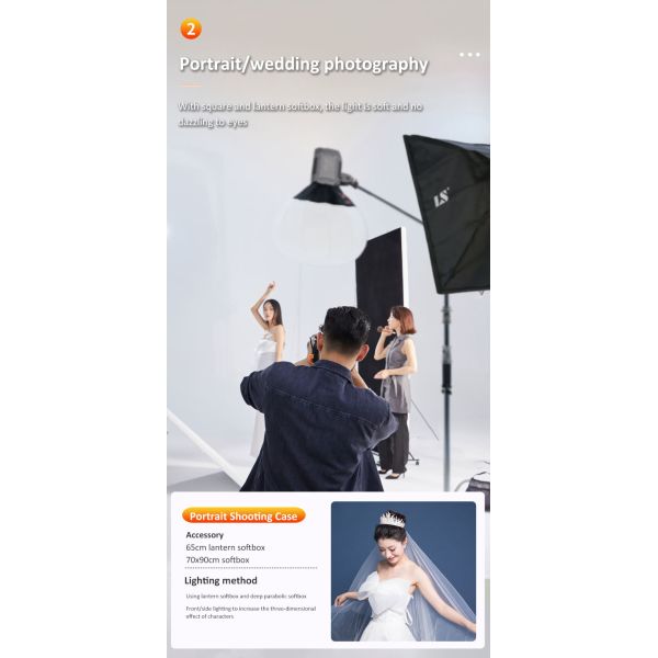 220W Bi-Color Professional Fill Light Portable And Lightweight Coolcam 200X