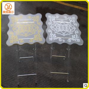 OEM/ODM Customized fashion foldable acrylic coffe table tea table