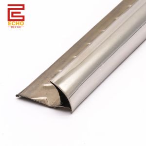 Gold Bullnose Stainless Steel Tile Trim 2.5m Quarter Round Tile Edge Trim